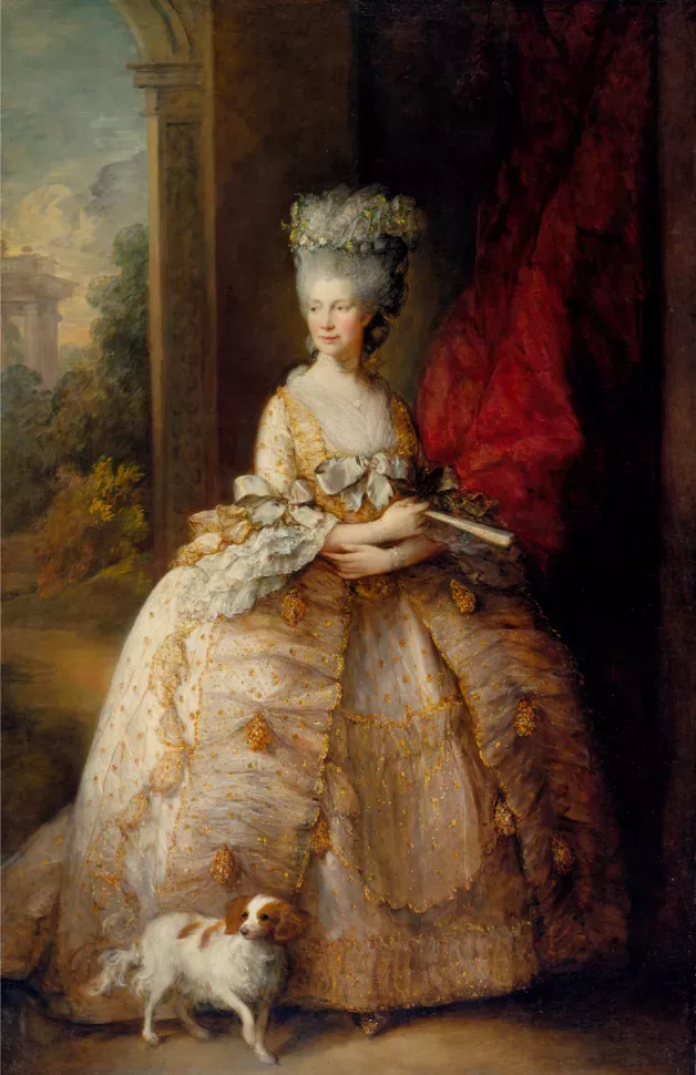 Queen Charlotte Portrait painting of Queen Charlotte.