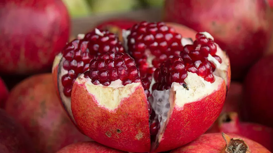 Open pomegranate fruit, noa fisher © Wikimedia Commons